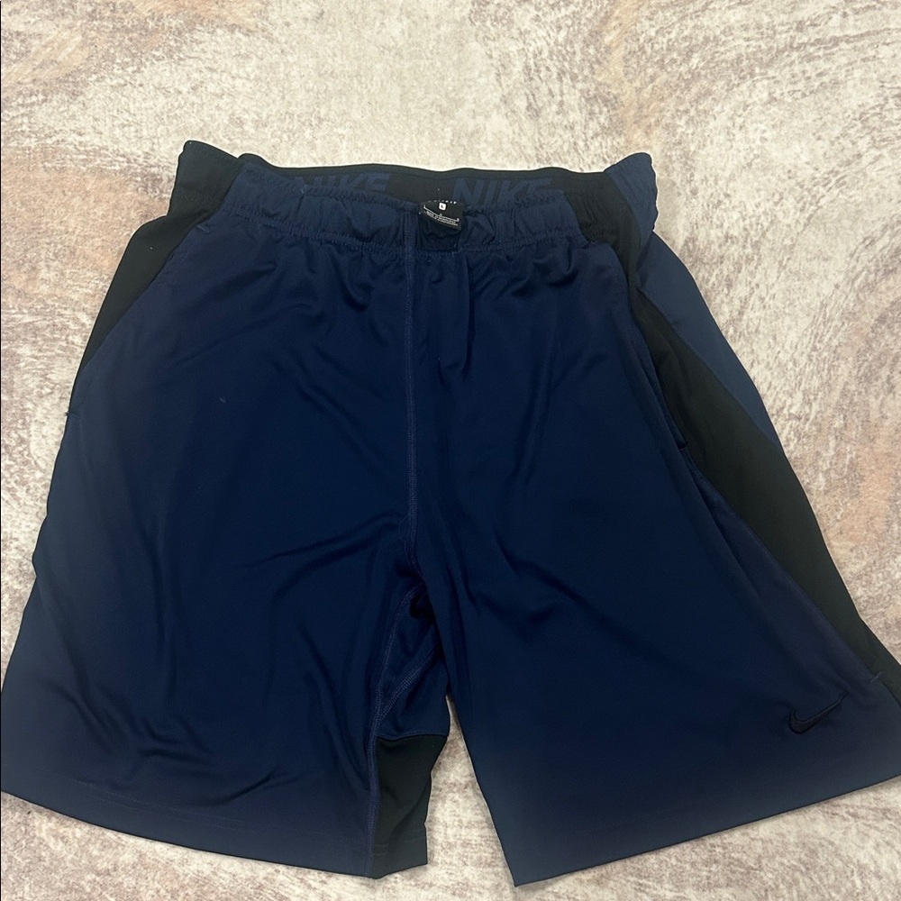 Nike Men’s Dark Navy Athletic Shorts with Black Waistband